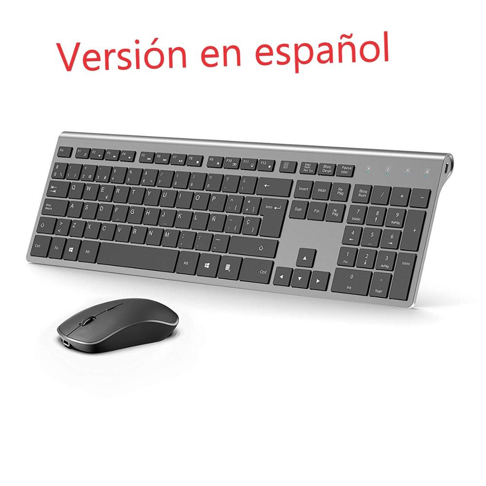 Gaming Keyboard And Mouse Combo Wireless - Kabelloses Tastatur- und Maus-Set, spanisches Layout,