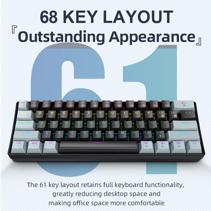 APAYADO K61 Mini-Mechanische T – Gaming Keyboard Half Bewertung und Preis