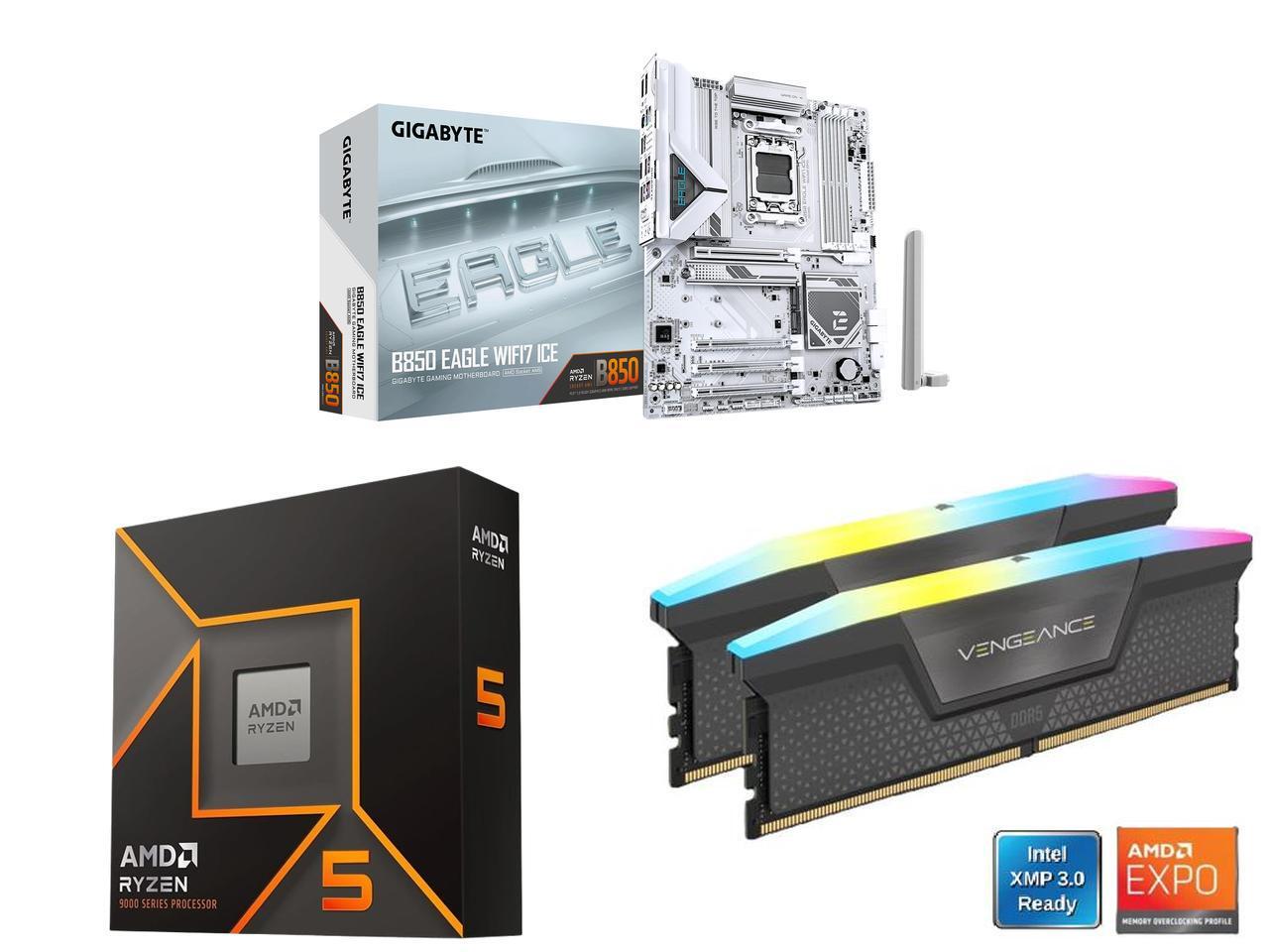 GIGABYTE B850 EAGLE WIFI7 ICE  – Corsair Ram Vengeance 16Gb Bewertung und Preis