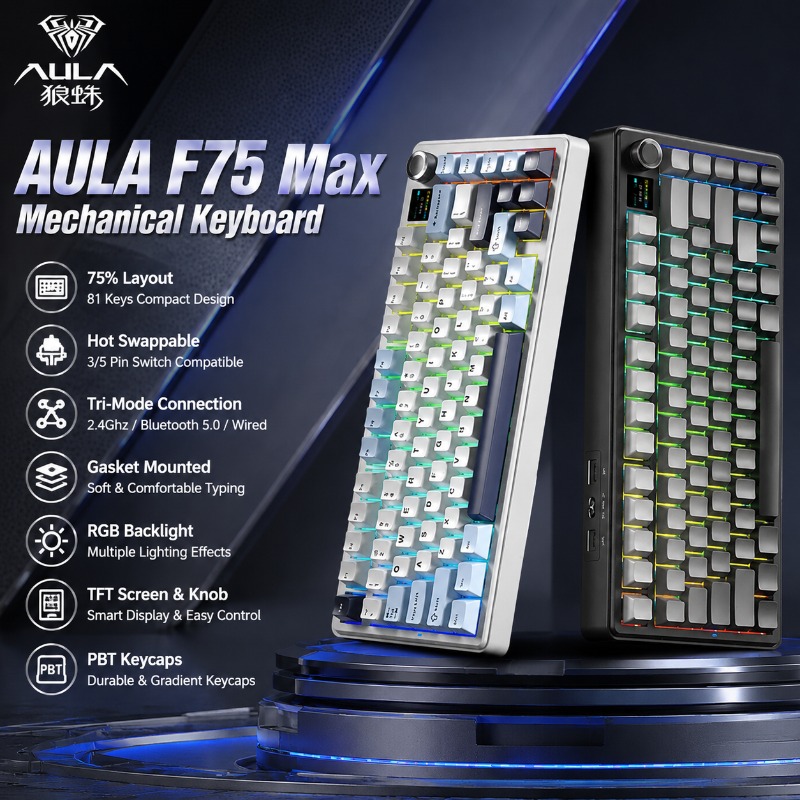 AULA F75 Max Mechanische Tasta – Gaming Keyboard Mechanical Bewertung und Preis