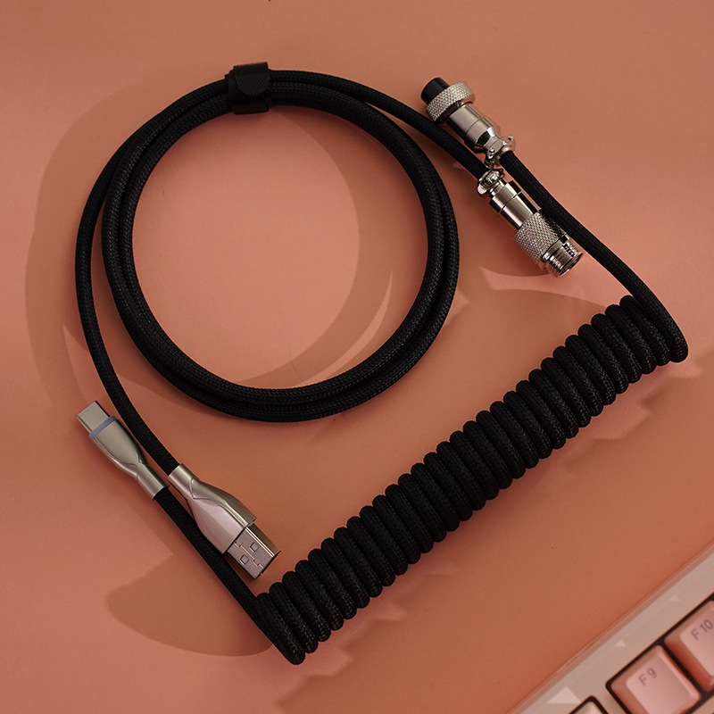 Typ-C USB Aviator Spiralkabel  – Gaming Keyboard Extension Bewertung und Preis