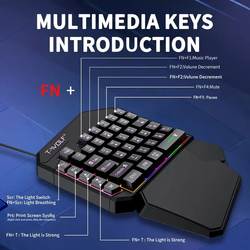 FocusOnPC TF900 2-in-1 Mobiler – Gaming Keyboard Half Bewertung und Preis